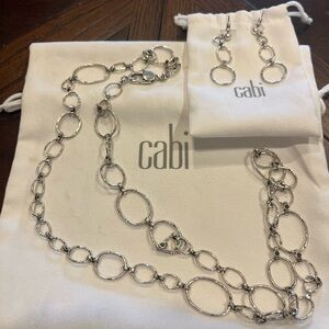 Cabi Give Me a Ring necklace and earrings. Spring season 2024